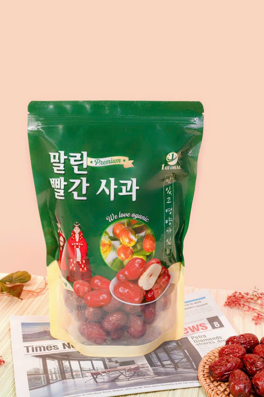 Táo Đỏ Sấy Khô One Global Túi Xanh 500g